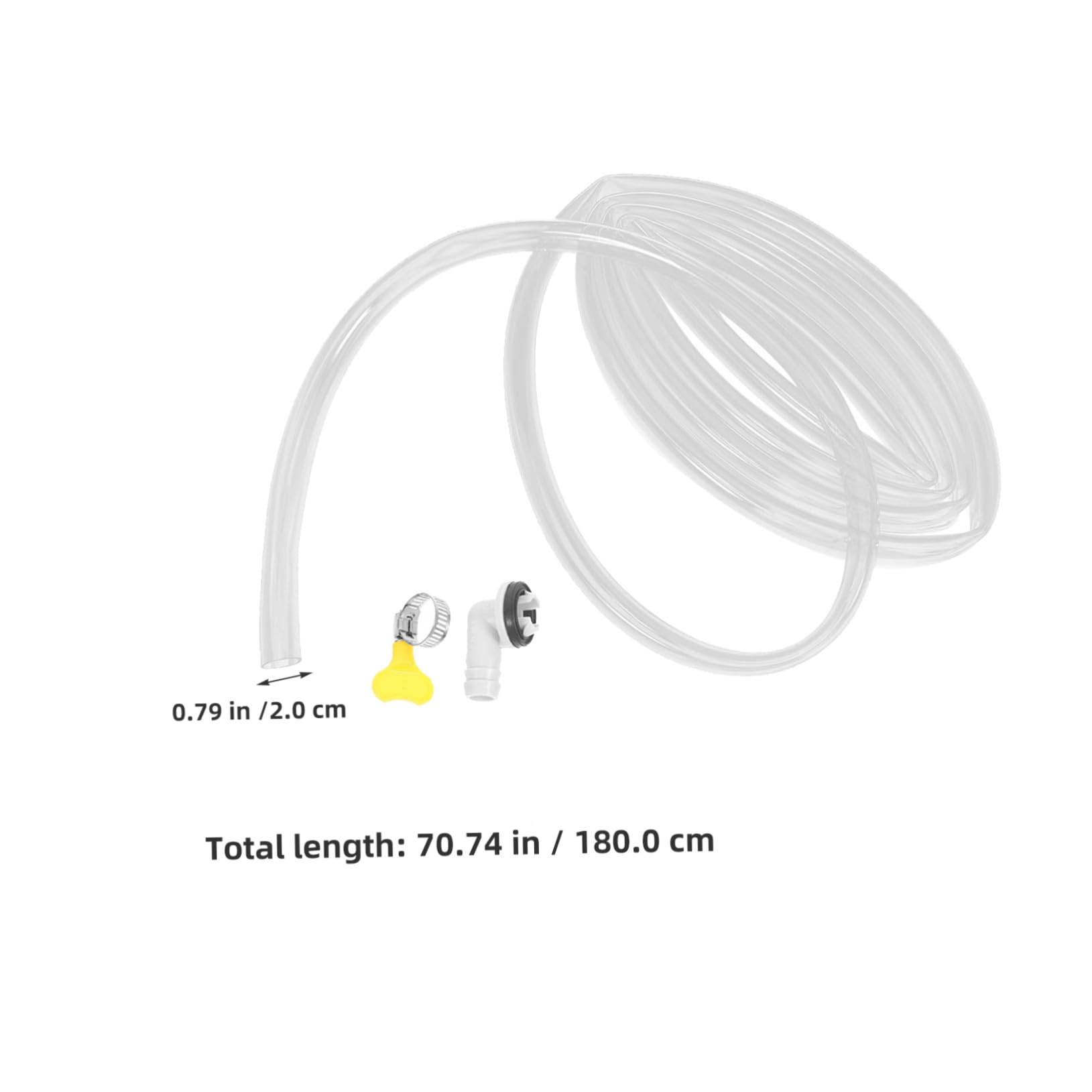 GALPADA 2 Set Kit Tubo Scarico Condensato Condizionatore Piedi con Adattatore per Unità Split e Finestra Tubicino Flessibile per Scarico Acqua Condensa Condizionatore Portatile