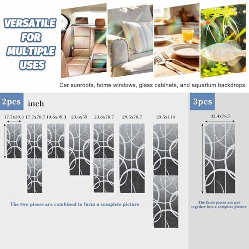 Película Decorativa de Privacidad para Ventanas Gris miniatura 5