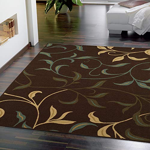 Ottomanson Ottohome Leaves Rugs, Area Rug - 8'2