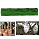 Maillage hexagonal de 25 mm. Treillis métallique galvanisé revêtu de PVC, idéal pour les poulaillers, les clôtures, les clapiers pour animaux domestiques, etc