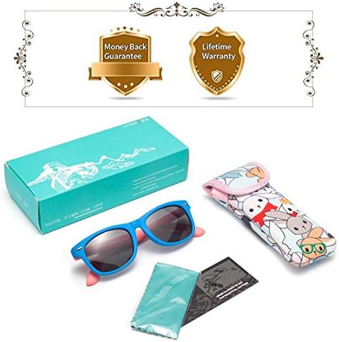 LianSan Rubber Polarized Sunglasses 100% UV 400 protection Unbreakable Flexible safety for Baby Children Girls Boys Age 3-12
