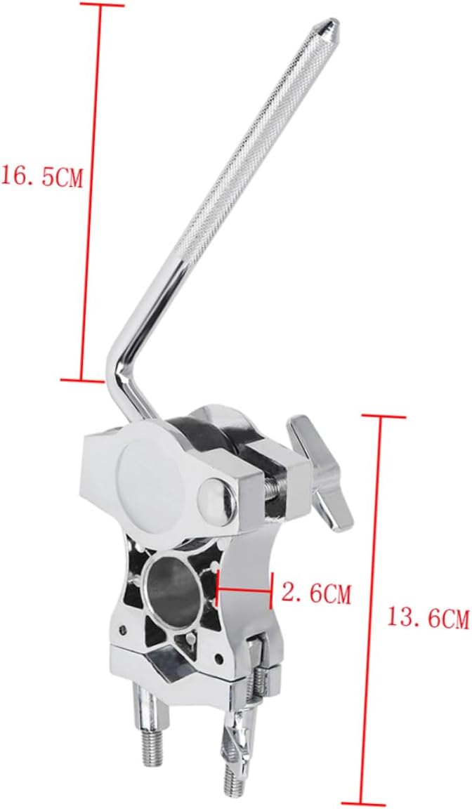 Mikinona Djustable Tom Drum Mounting Bracket Drum Set Parts Zinc Alloy Drum Extension Clip for Drums