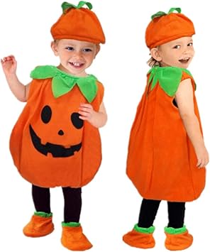 Amazon ハロウィン衣装 子供 かぼちゃ ハロウィン コスプレ ベビー 女の子 男の子 子供用 ハロウィン仮装 赤ちゃん 着ぐるみ カボチャ コスチューム ハロウィーン衣装 キッズ コスプレ コスチューム かぼちゃ かぼちゃ衣装 可愛い 80cm タイプa キッズコスチューム