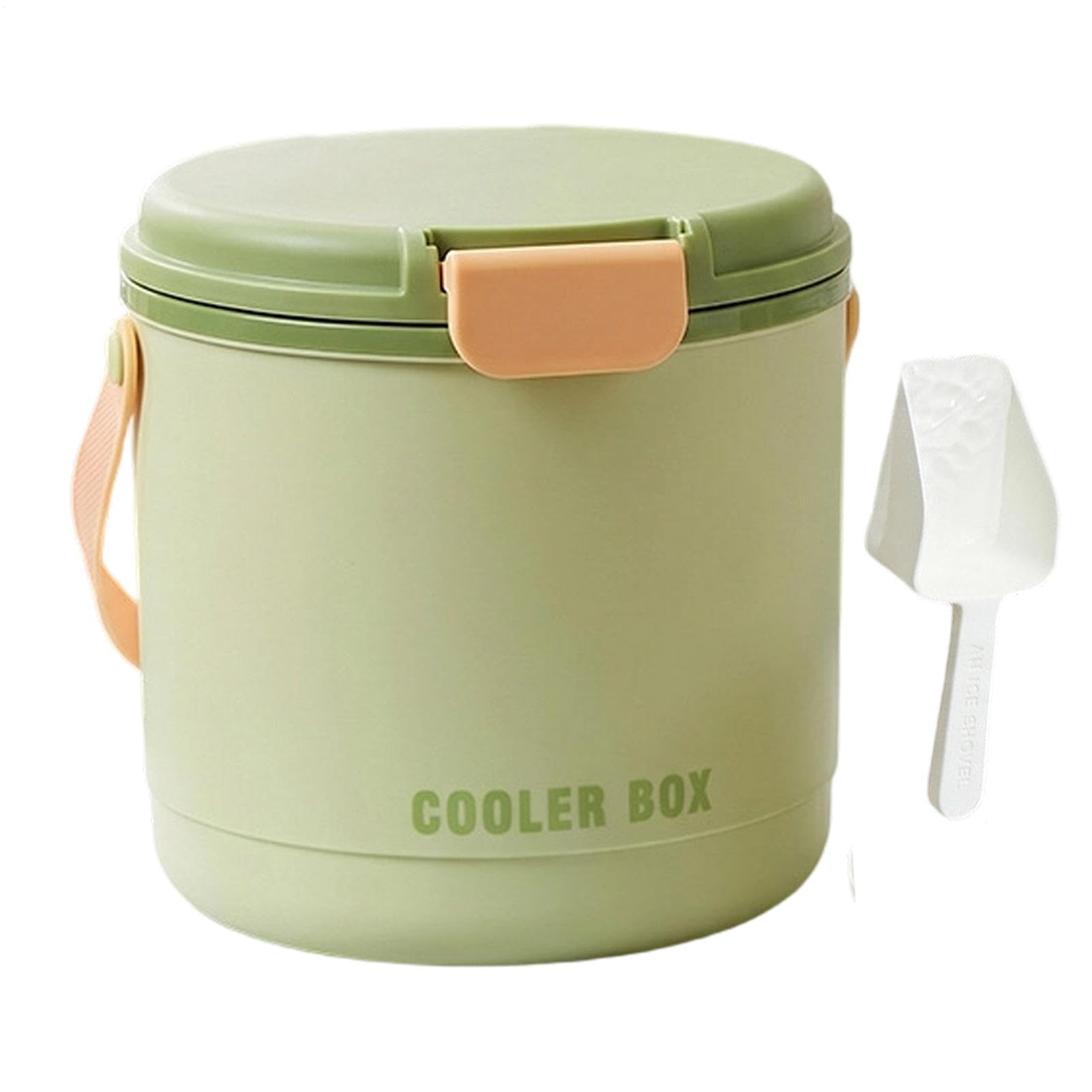 Seau à glace avec couvercle hermétique et deux plateaux de démoulage facile