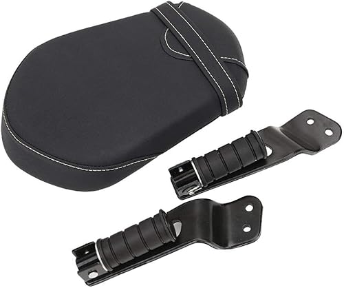 Miniatura 5 de AUFER Cojín para asiento de pasajero trasero de motocicleta con soportes de clavija de pie compatible con Yamaha Bolt XV950 XVS950 R-Spec 2014-2023