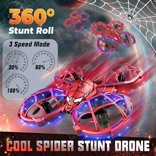 BEZGAR Mini Drone Easy to fly Beginner, LED Remote Control Drones, RC Quadcopter with Auto Hovering, 3 Speed Mode, 360° Flips Stunt, Headless Mode, Obstacle Avoidance, Birthday Gifts for Kids 8-12 - Image 5