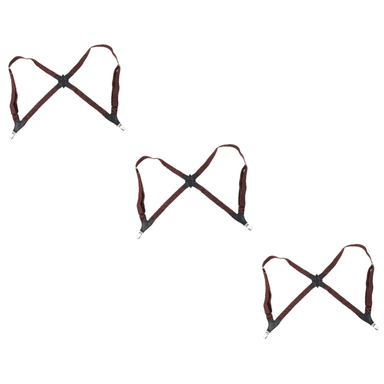 GALPADA 3pièces Bretelles Élastiques Réglables Pour Hommes Et Femmes Clip Pratique Pour Pantalons Accessoire De Mode Et Confortable