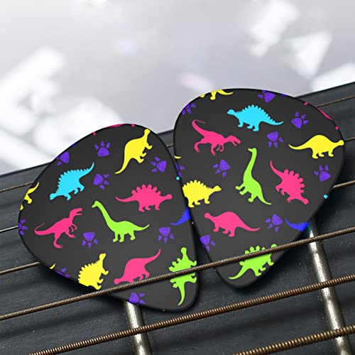 Lot de 12 médiators colorés en forme de dinosaures – Cadeau unique pour guitare basse électrique et acoustique - Les Beatles, Paul McCartney, John Lennon, RIngo Starr, George Harrison Lot de 12 médiators colorés en forme de dinosaures - Cadeau unique pour guitare basse électrique et acoustique – Image 8
