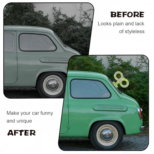 Image of 3D Wind-Up Car Key, Retro Clockwork Decoration for Car Roof, Top, Trunk Lid, Funny EVA Exterior Sticker, DIY Personalized Decoration for SUV, and Truck Models (Camouflage)