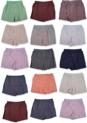 Classic Basics Men's Woven Boxers Sleep Shorts Travel Pack Collection