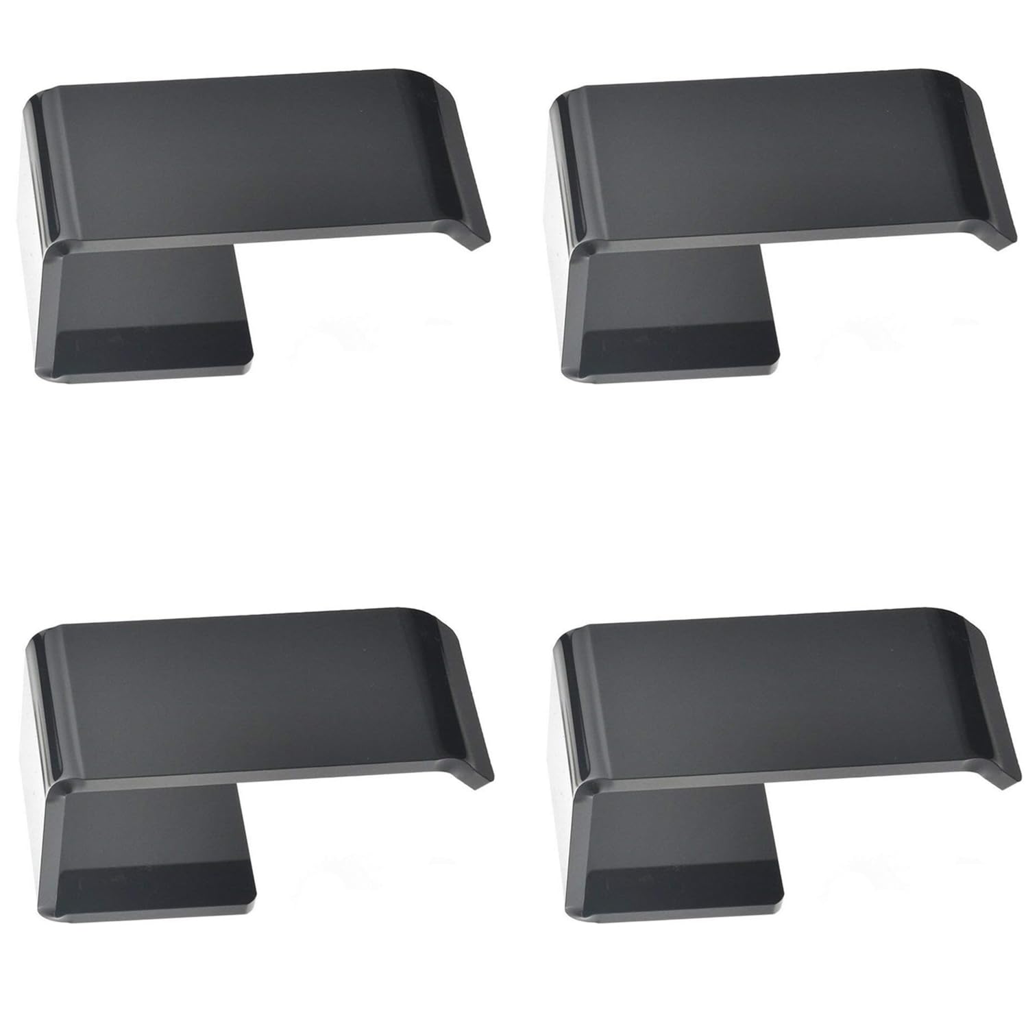 headphone stand wall mount (Under the Desk - Pack of 4, Black)-image-9