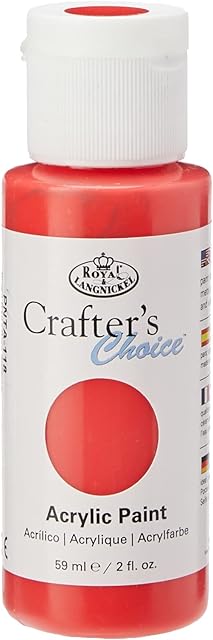 Royal & Langnickel 14302125 Bright Red Acrylic Paint - 59ml