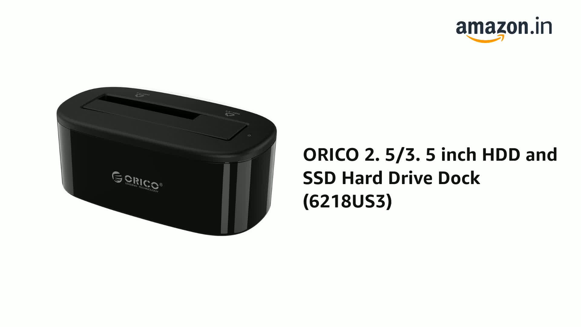 ORICO 2. 5/3. 5 inch HDD and SSD Hard Drive Dock (6218US3
