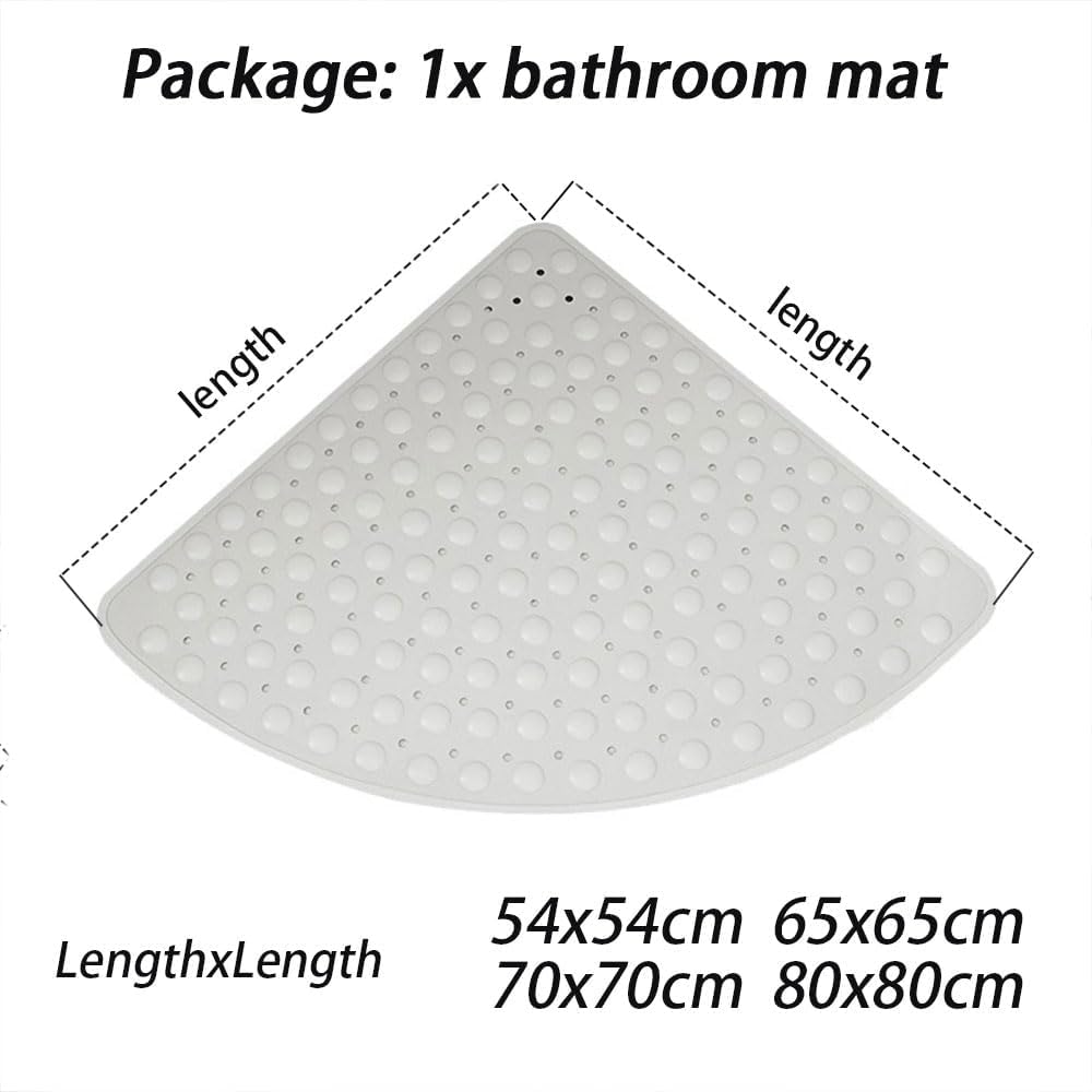 Tappetino da doccia antiscivolo Tappetini da bagno e doccia con ventosa | Beige,70x70cm
