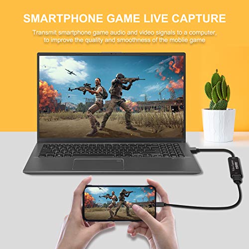Audio Video Capture Card,HDMI to USB 3.0 HD 1080P Video Capture Adapter Directly to Computer for Gaming,Streaming,Teaching,Video Conference or Live Broadcasting, Supports PC,Phone,PS4,XBOX,Camcorder