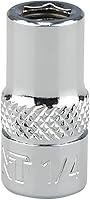 Vista 1 de K301-008 1/4 pulgadas Drive to 1/4-inch Hex Bit Holder Socket, 1/4" DR a 1/4" H adaptador magnético