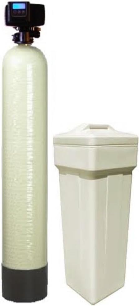 Fleck 5600 SXT Water Softener Ships Loaded With Resin In Tank For Easy Installation (48,000 Grains, Almond)