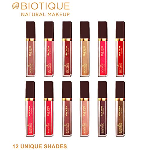 Image of Biotique Natural Makeup Diva Shine Lip Gloss, Pink Lagoon, 3ml