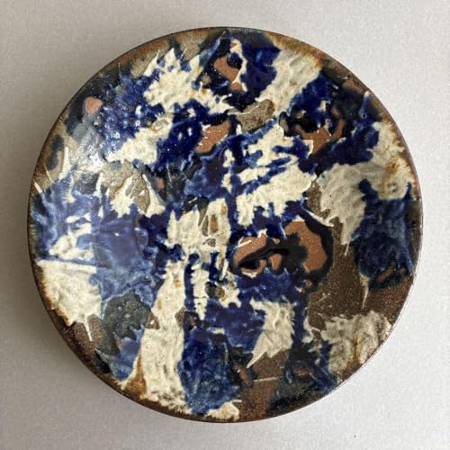 Yachimun Okinawa North Kiln Dotted 7 inch Flat Plate Kyoji Matsuda Miyagi Climbing Kiln