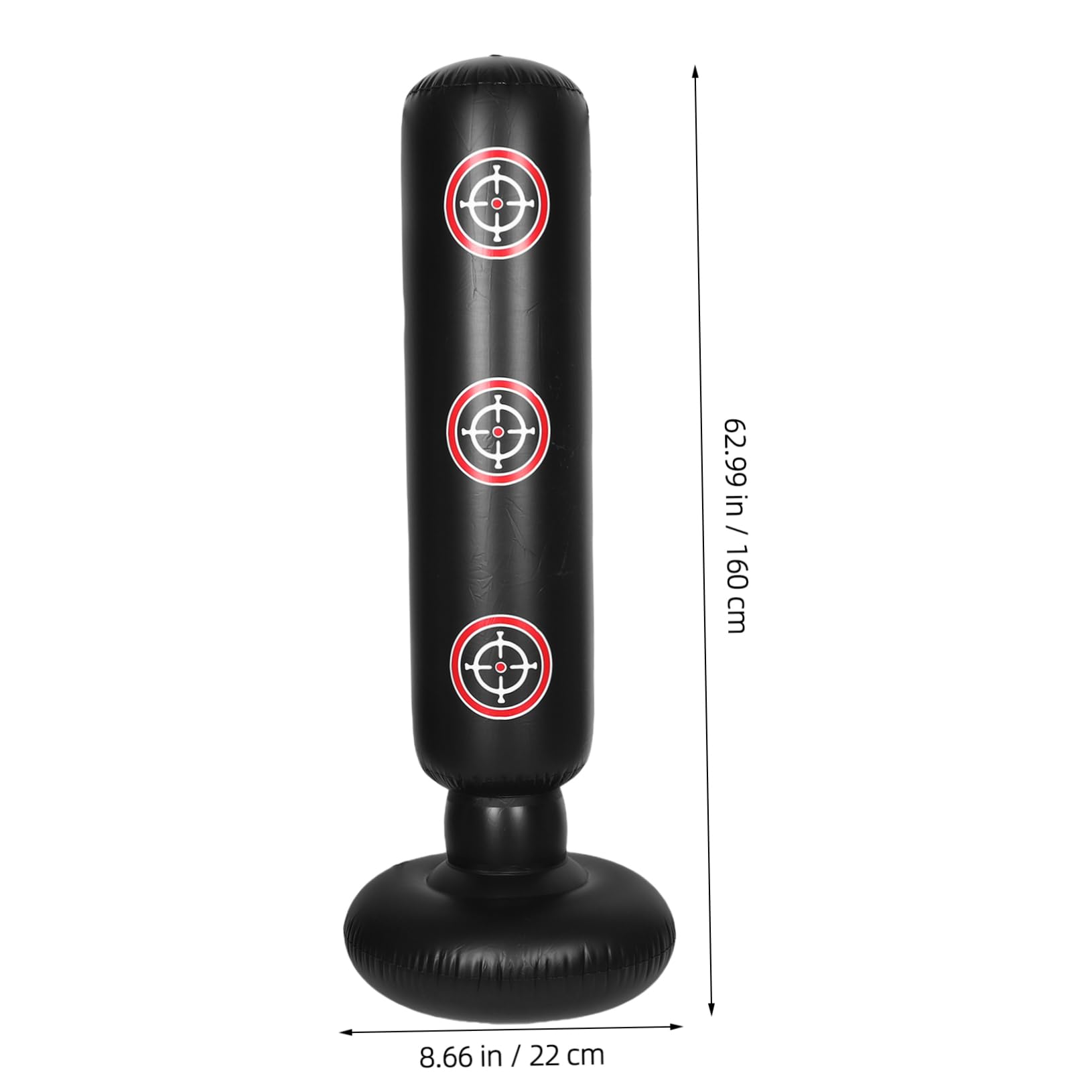 GALPADA Inflatable Punching Column for Adults Heavy Duty Indoor Boxing Bag for Fitness Engaging Target Zones Design Family Friendly Training Equipment