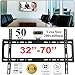 ARA CHOICE TV Wall Mount Bracket Fixed For 32" - 70" Inch Plasma LED LCD OLED Flat Screen Spirit Level 32 36 40 42 45 46 48 50 55 60 65 70 72 Inches Holds Up to 45 kg Max VESA 400x400mm