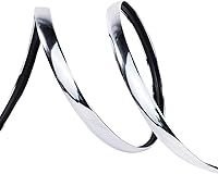 Vista 6 de Moldeado en T de 26 pies, moldura cromada de 5/16 pulgadas (0.315 in) de polietileno flexible en forma de T para ranura de borde, gabinetes