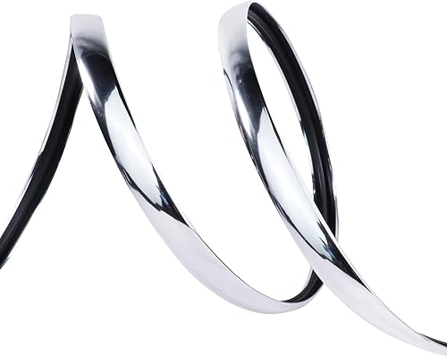 Miniatura 6 de Moldeado en T de 26 pies, moldura cromada de 5/16 pulgadas (0.315 in) de polietileno flexible en forma de T para ranura de borde, gabinetes