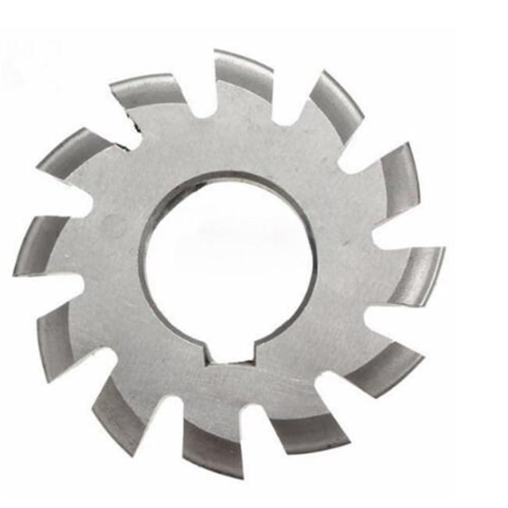 Involute Gear，Gear Milling Cutter， PA20 HSS Involute Disc Spur Gear Milling Cutter Modulus M0.5-M10 Multiple Sizes(2*M2.75)
