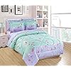 Mk Home Queen Size Comforter Set for Girls Mermaids Fishes Aqua Lavender Pink New 51HmrX AybL. SS100