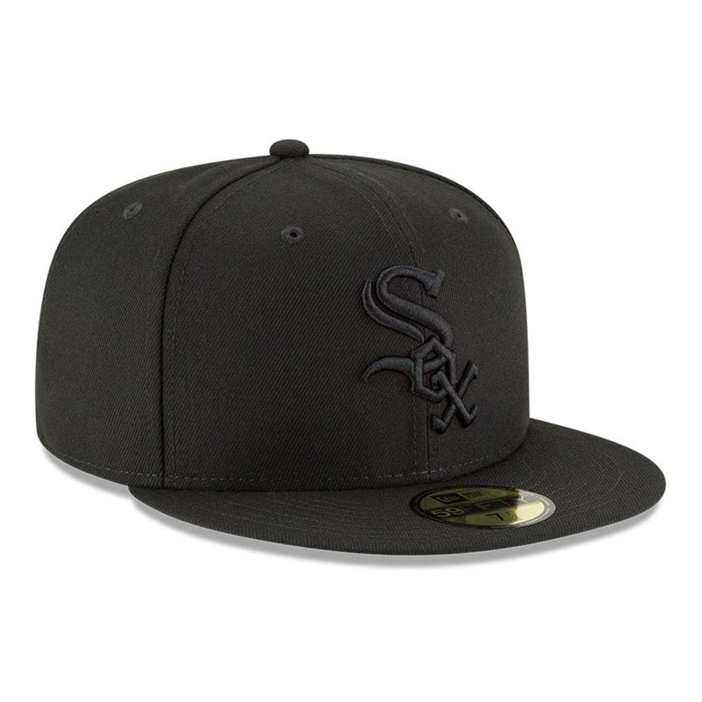 New Era Chicago White Sox MLB Black On Black 59fifty Cap 7 1/2-60cm (XL)