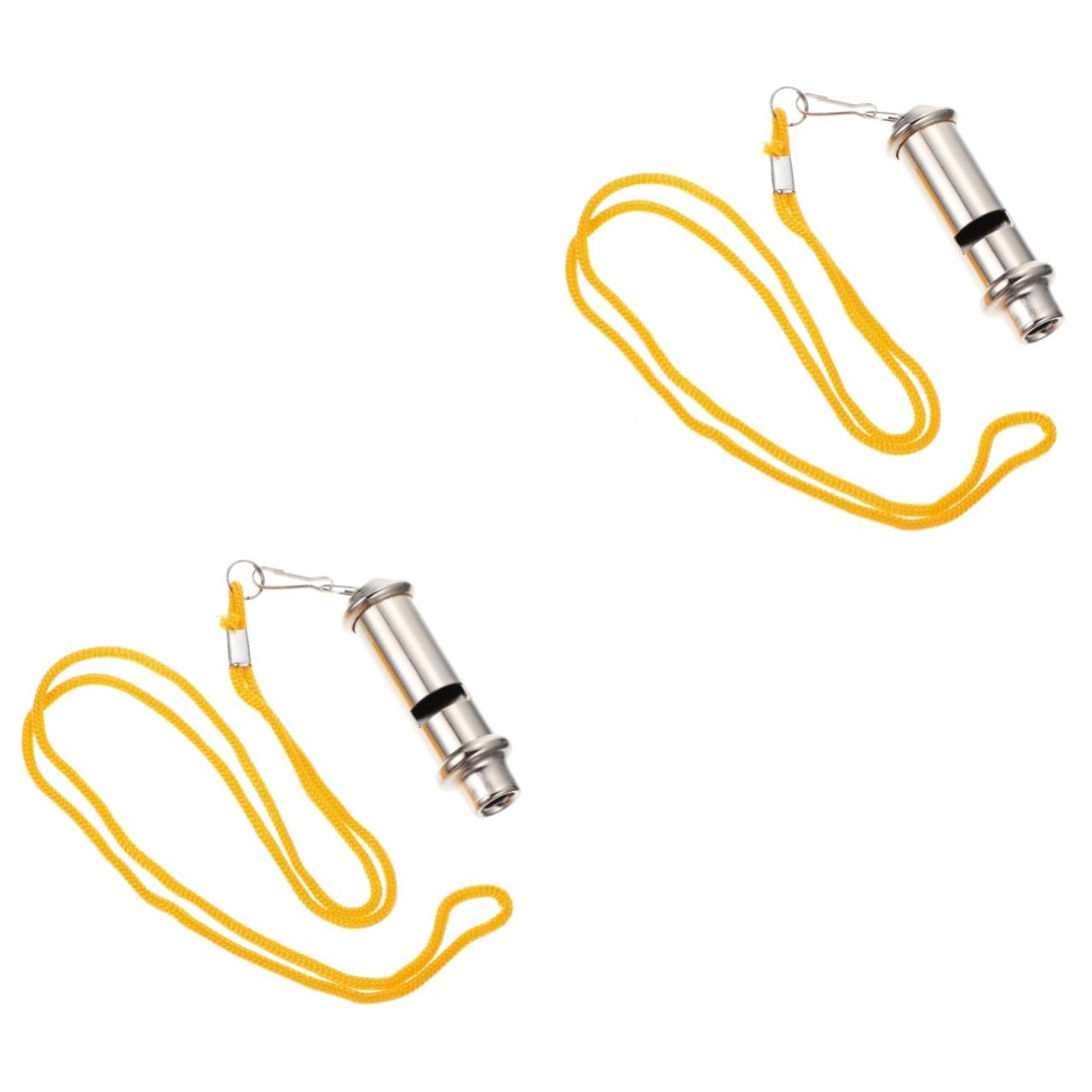 COLLBATH 2pcs Stainless Steel Bird Whistle Pigeon Training Tool Multipurpose for Dogs Parrots Smooth Surface Easy to Clean