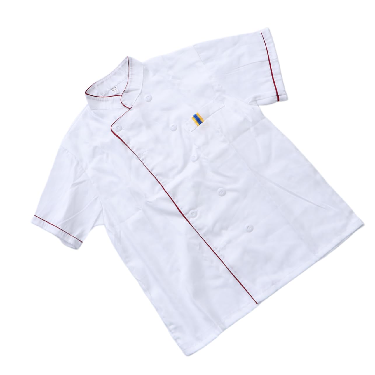 WOFASHPURET Unisex Summer Short Sleeved Catering Jacket Casual Loose Chef Shirt for Bakery and Restaurant White Practical Oil Easy to Wash for Kitchen Use