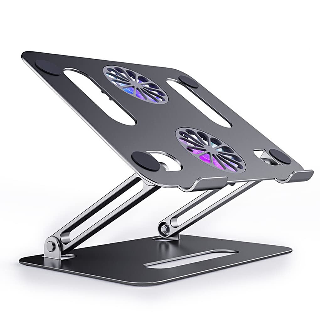 IOIUSKKU Soporte para computadora portátil para Escritorio Base Ajustable Diseño ergonómico Estante de aleación de Aluminio portátil Soporte de Escritorio Suministros de Oficina