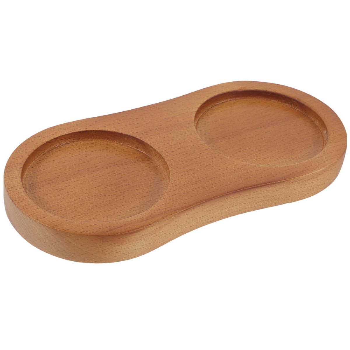 lurrose 木製ペッパートレイ ペッパーミルホルダー ボトルトレイ キッチン用カウンター調味料ラック 食器とサーブウェア用