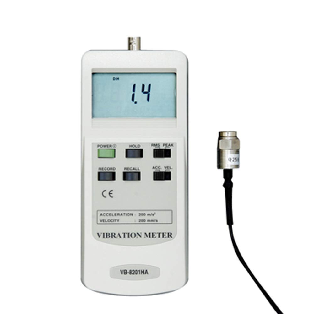 Digital Vibration Meter Mechanical Vibration Meter for HVAC Systems,Automotive & Transportation,Industrial Use,Wind Turbines Handheld Vibration Analyzer Model: VB-8201HA