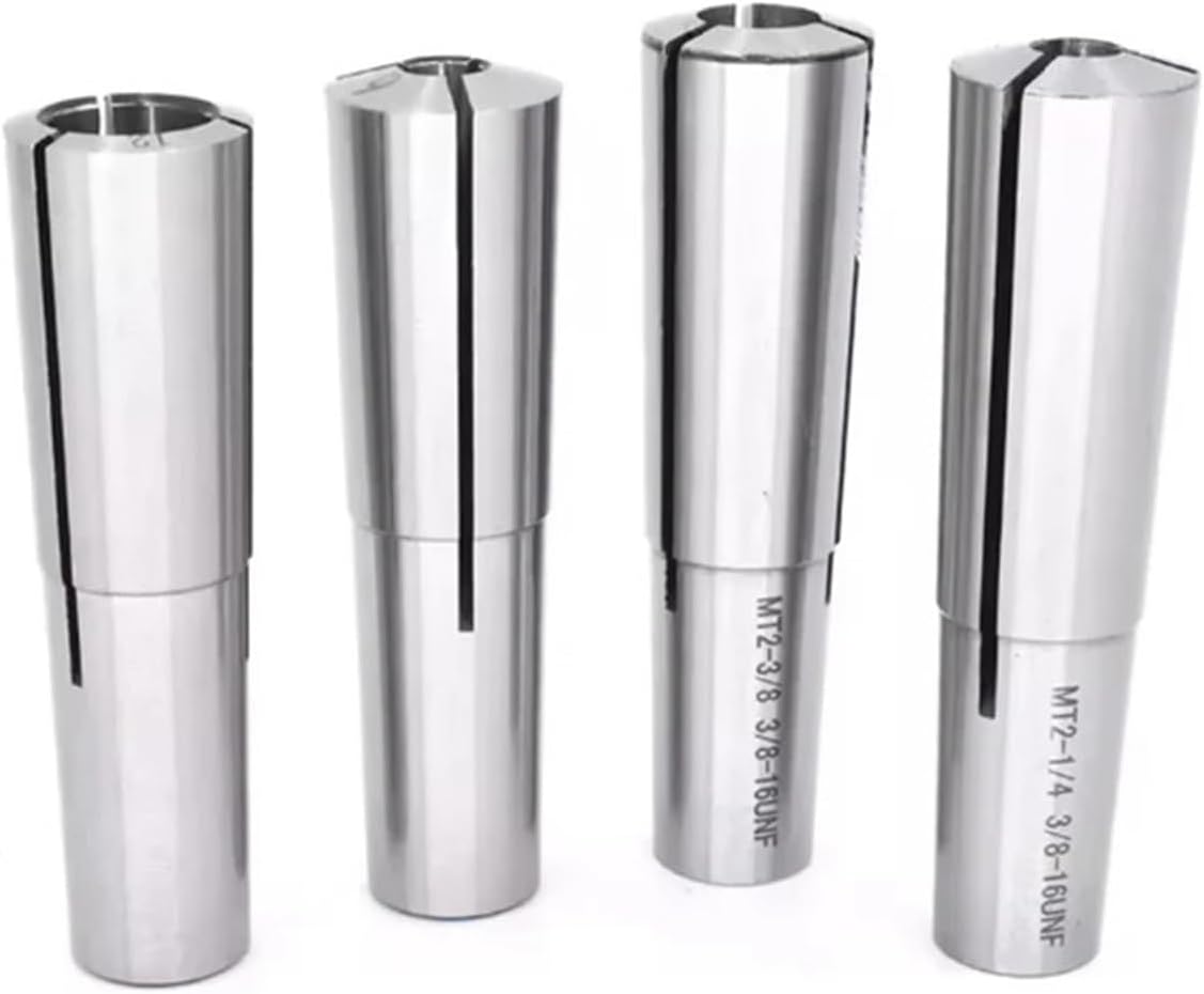 1pcs T2 MT3 MT4 Collet Chuck D3 4 5 6 8 10 12 14 16 18 20mm Morse Taper Cone Spring Collet Thread M10 M12 M16 Clamp Tool(MT4-5MM-M16)