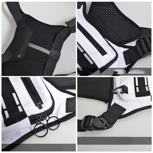 Paquete de pecho frontal para correr con almacenamiento táctico de entrenamiento funcional 4