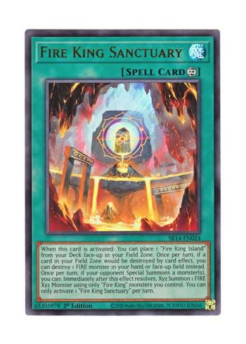 Amazon.co.jp: 英語版 SR14-EN024 Fire King Sanctuary 炎王の聖域