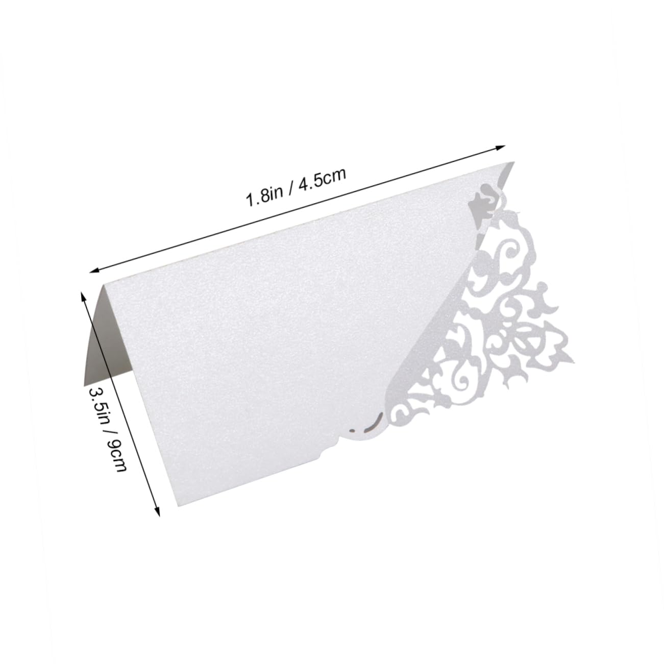 NUOBESTY 200stücke Hochzeitsplatzkarten Mit -ausschnitt Elegante Tischkarten Für Feierlichkeiten Namenskarten Für Hochzeiten Geburtstagsfeiern Und Veranstaltungen