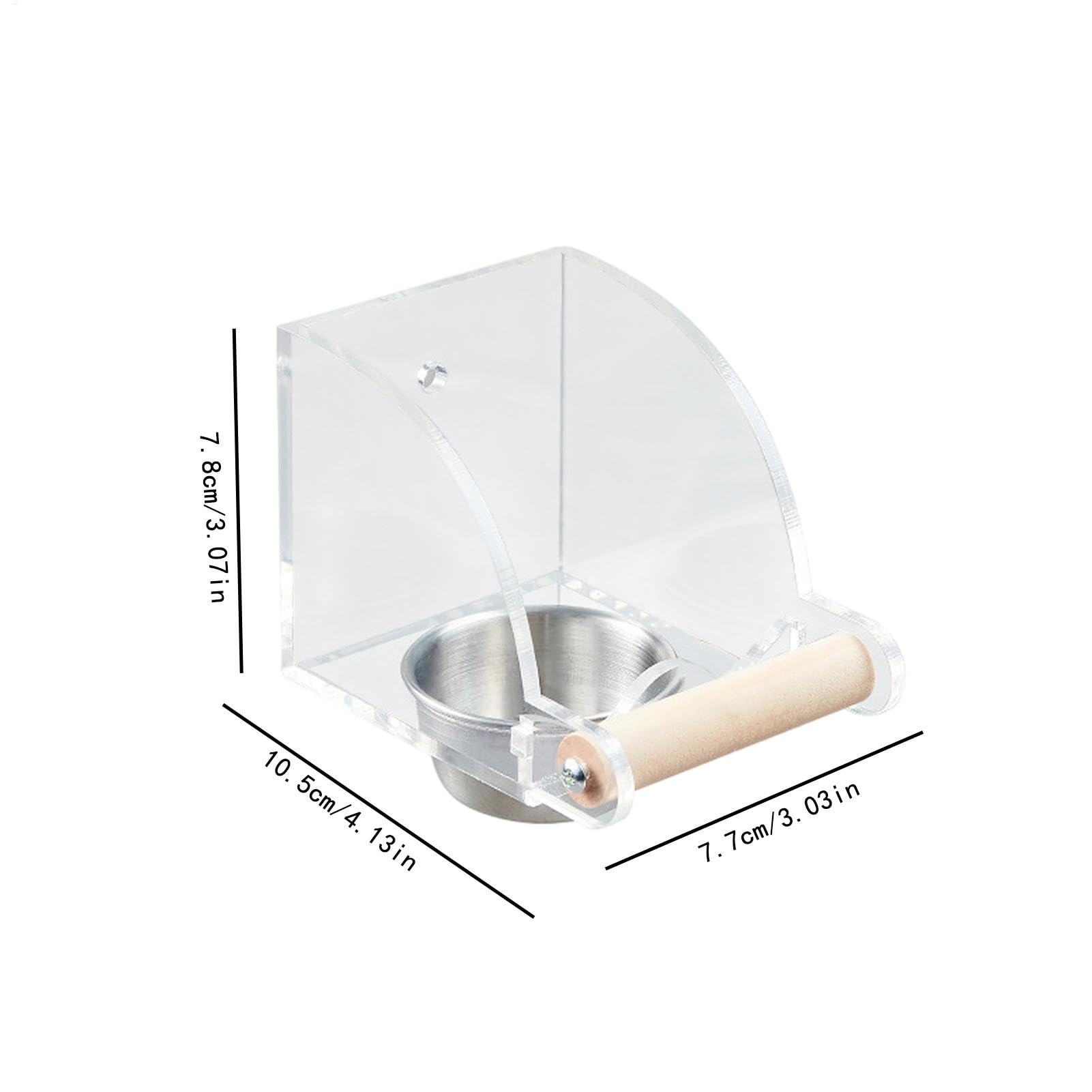 Mangiatoia Gabbia Ciotole Mangime Tazze | Set Distributore D'Acqua Contenitore Cibo Per Parrocchetto Calopsitte Inseparabili Cenerini Conuri Canarini Fringuelli