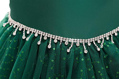 Weileenice Flower Girl Vintage Dress Kids Sparkly Rhinestone Tulle Formal Photo Shoot Wedding Party Prom Dresses4