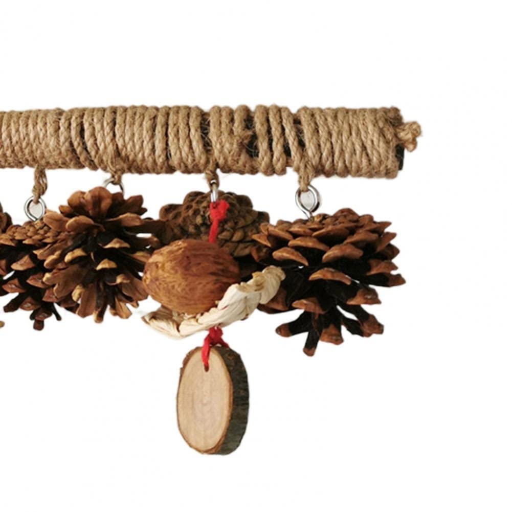 ArinkO Juguete para pájaros de fácil instalación: Soporte para Percha con Columpio para Loros para Entretenimiento sin Esfuerzo (Color: D)