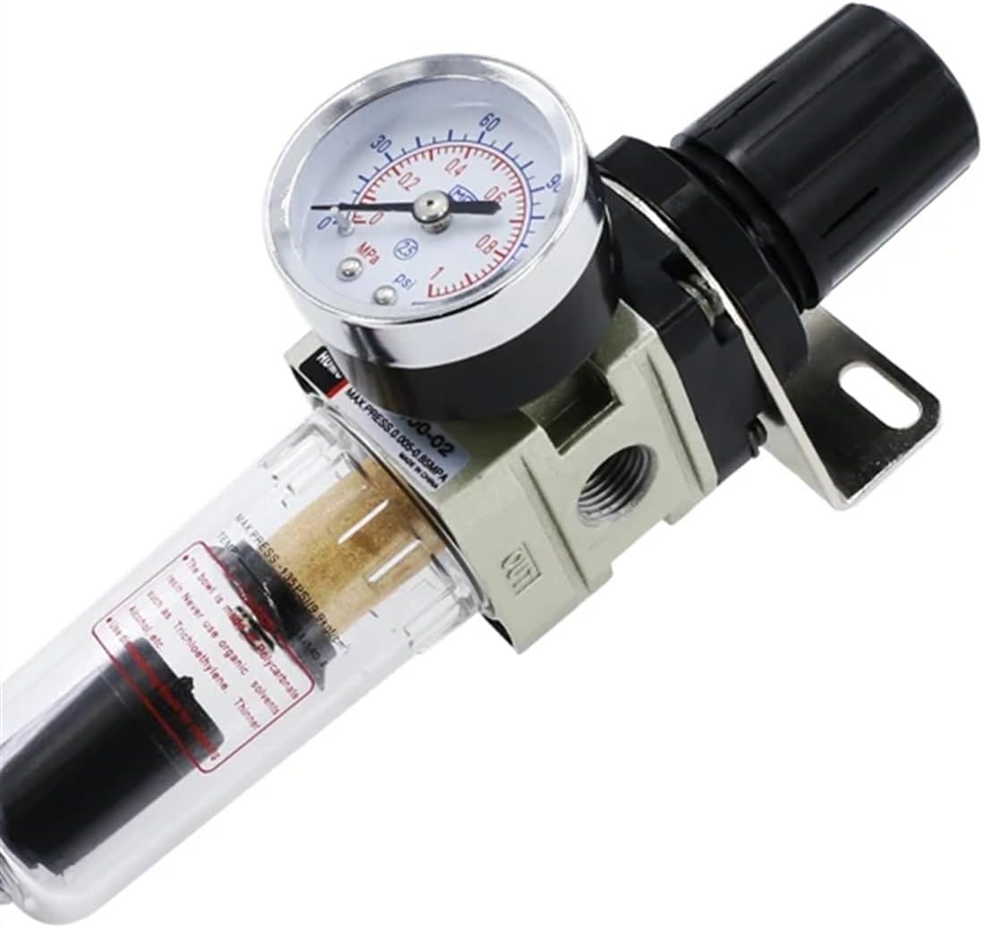 Pneumatic air compressor air pressure filter adjustment valve aw2000-02 single oil and water separation air processor(10mm Fittings)