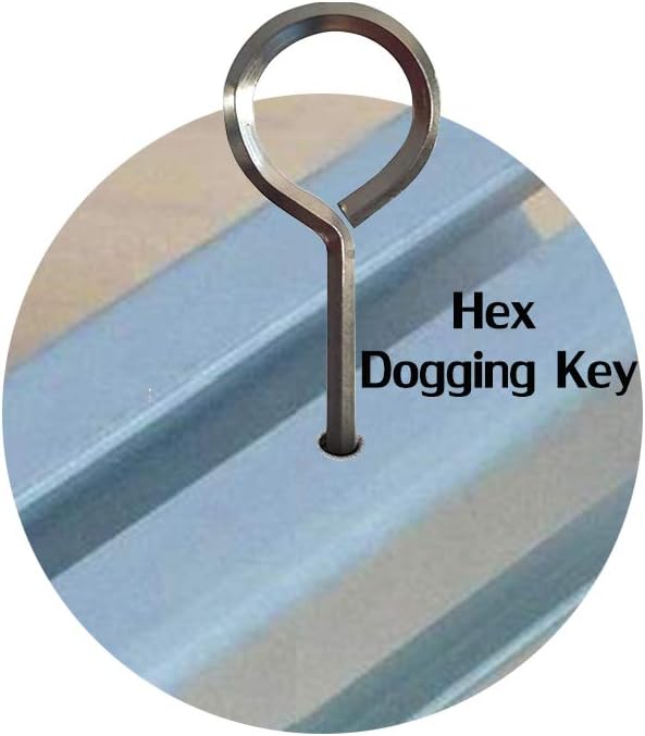 QOFOWIN 7/32” Standard Hex Dogging Key with Full Loop, Allen Wrench Door Key for Push Bar Panic Exit Devices, Solid Metal - 10 Packs (7/32, black)