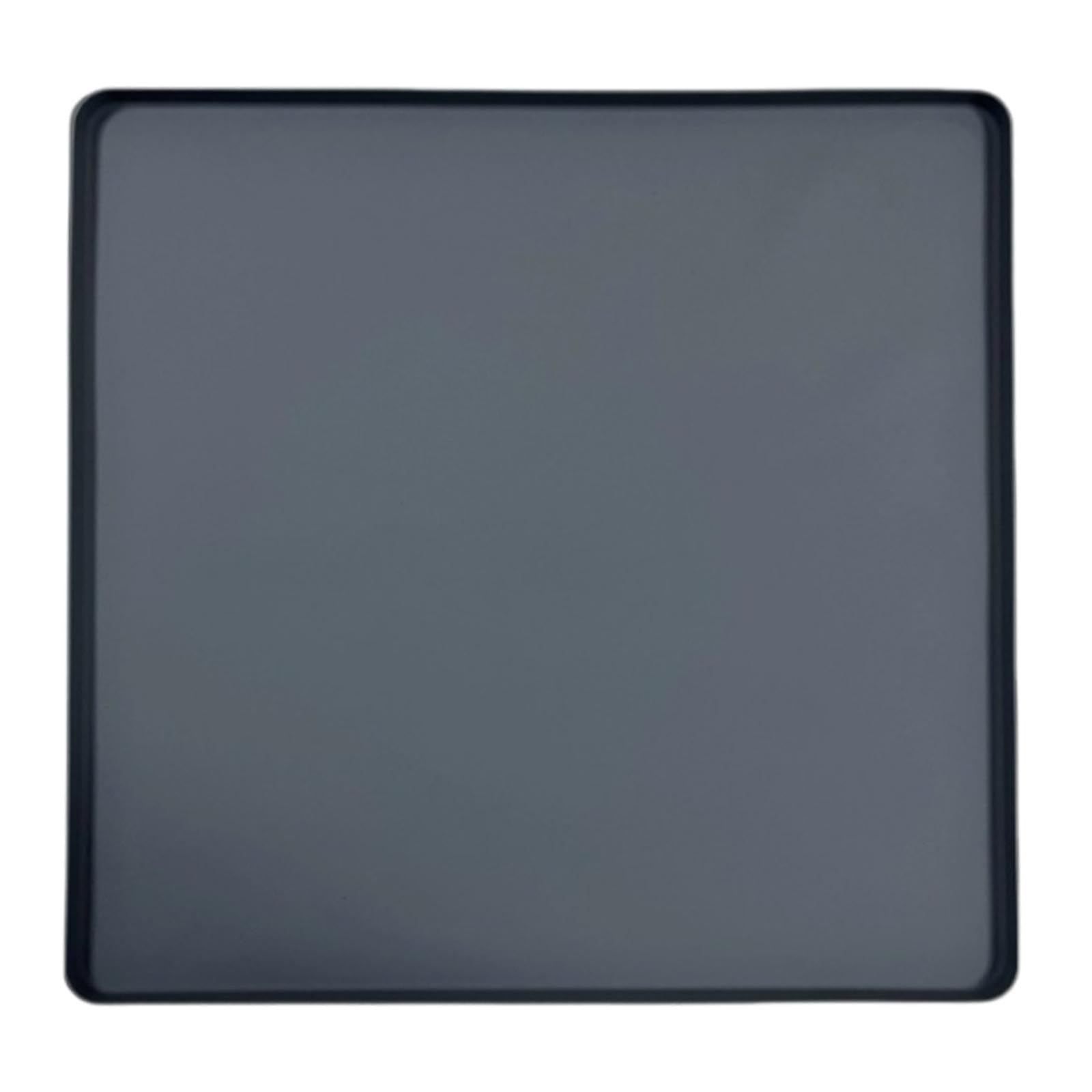 Kühlschrank Matte Silikon Kühlschrank Tropfmatte mit erhöhtem Rand, Mini Kühlschrank Tropfschale Bodenschutz wiederverwendbar für Waschmaschine, Trockner, Weinschrank, Schwarz 68.5 x 68.5 cm