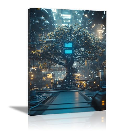 Toile murale Arbre de vie multicolore pour illuminer votre chambre et salon