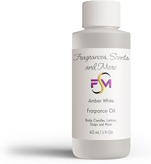 Amber White Fragrance Oil - 2 Fl Oz Plastic Bottle (60ml)