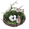 1 Set Bird Nest Decor Easter Ornaments Spring Bird Decor Easter Artificial Bird Nest Store Decor Arts and Crafts for Fake Eggs Bird Rattan Nest Bird House for Egg Decor Bird Eggs