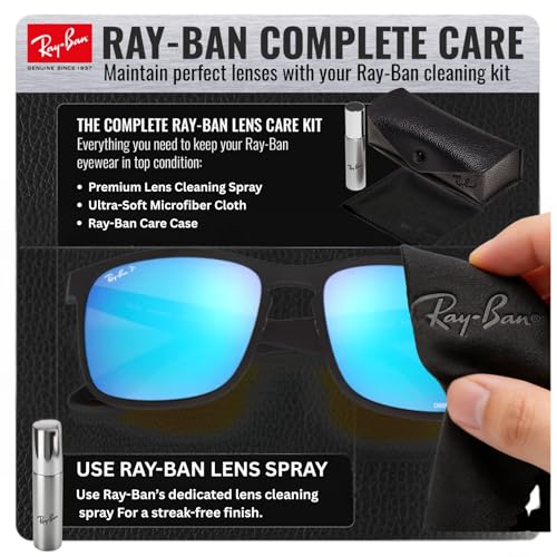 Image of Ray-Ban RB4264 CHROMANCE POLARIZED Square Shape Sunglasses for Men with Official Eyewear Kit