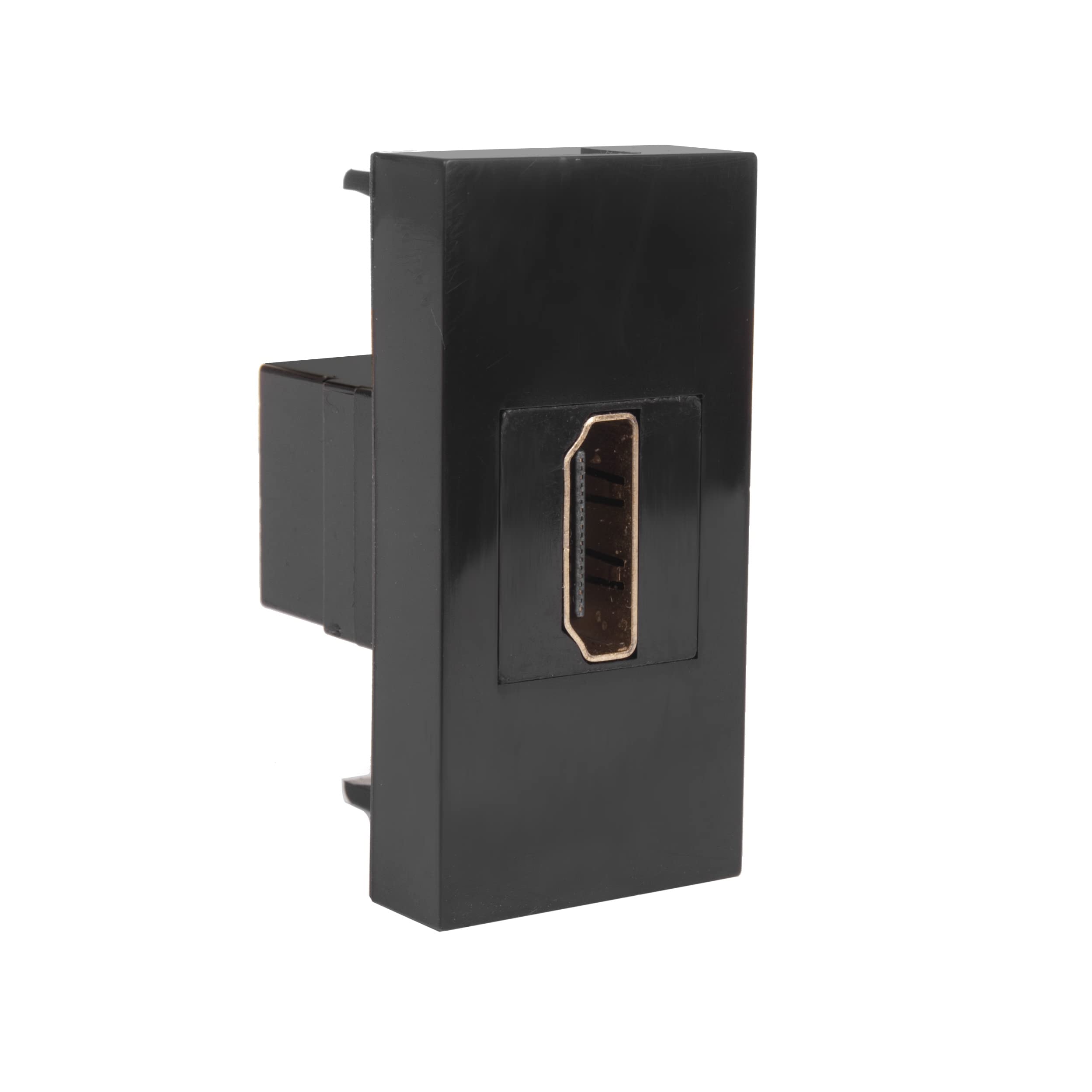 Maclean MCE720B HDMI Socket Outlet Modular Wall Outlet Flush Mount (HDMI socket, Black), HDMI Steckdose - Image 3